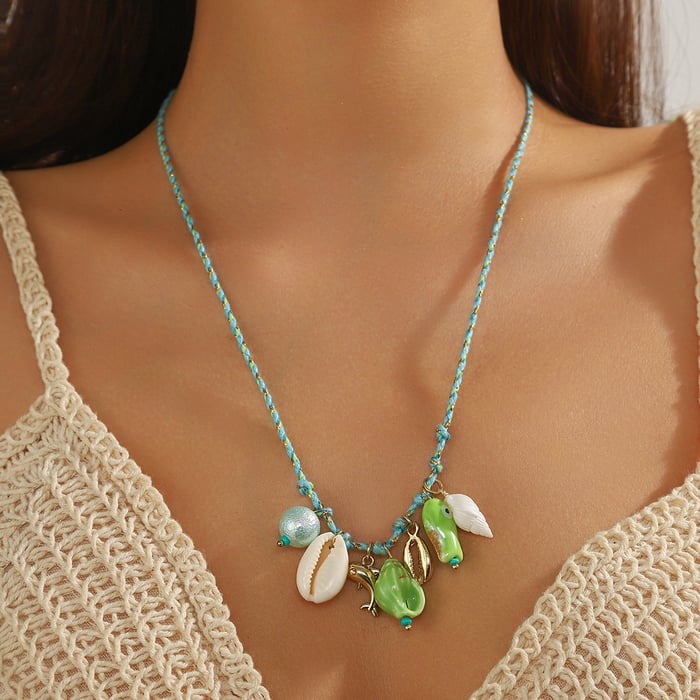 Oceanic Ceramics Alloy Pendant Necklaces h5Picture2