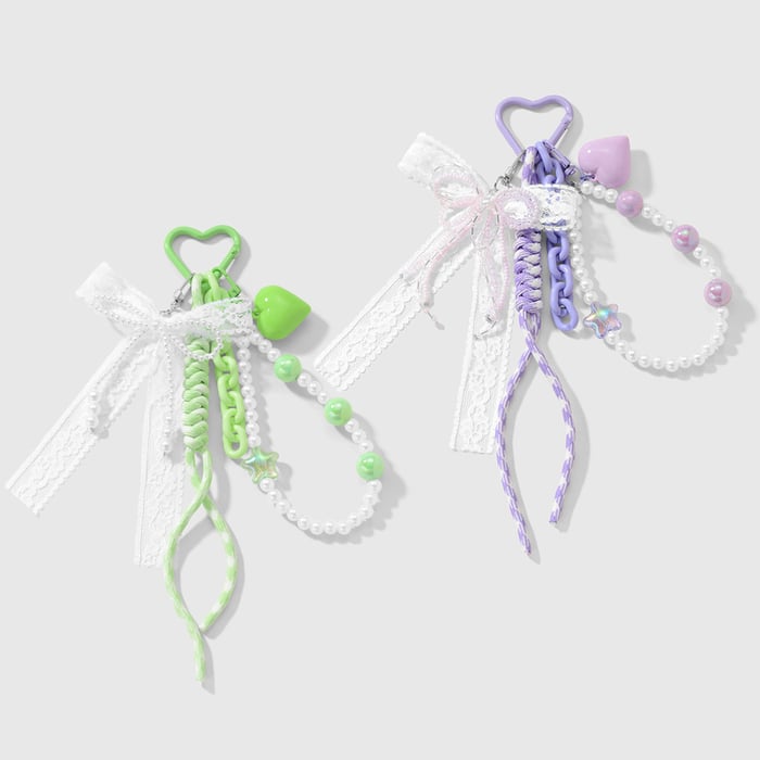 Süße Schleife Knoten Acryl Tasche Charms h5Bild3