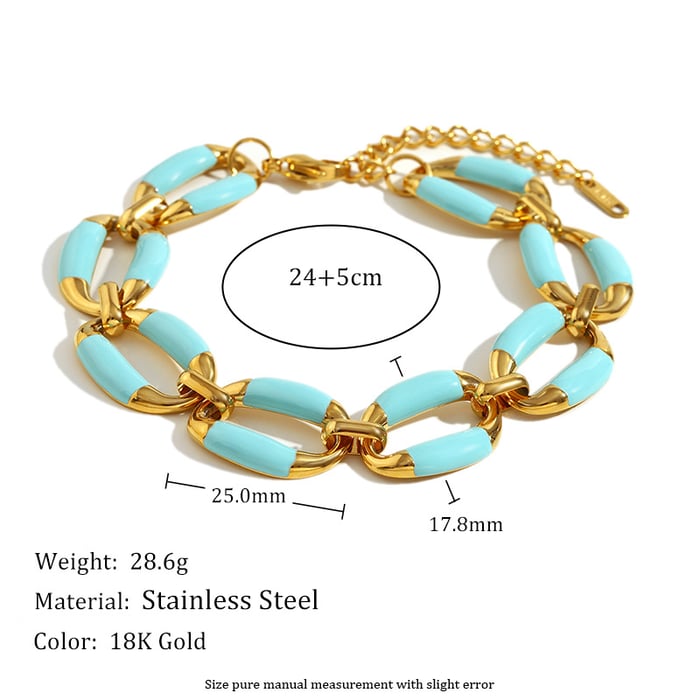 Einfache Serie Süße Einfarbig Edelstahl Damen Kette Halsketten