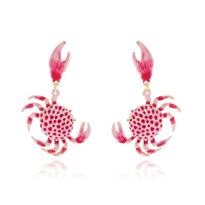 Vacation Alloy Crab Drop Earrings h5Picture2
