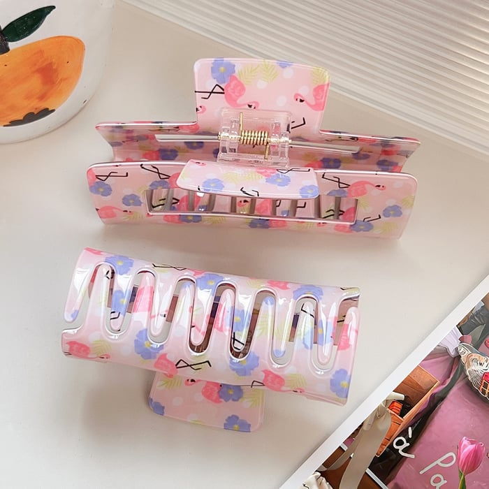 1 Pair Simple Series Casual Animal PVC Women's Hair Claws Picture3