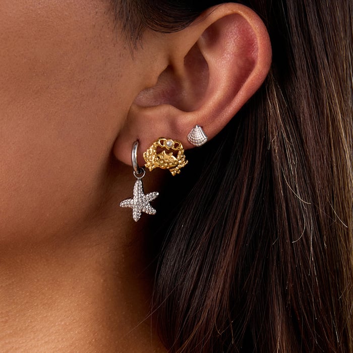 style oceanic stainless steel gold color earring sets h5Picture4