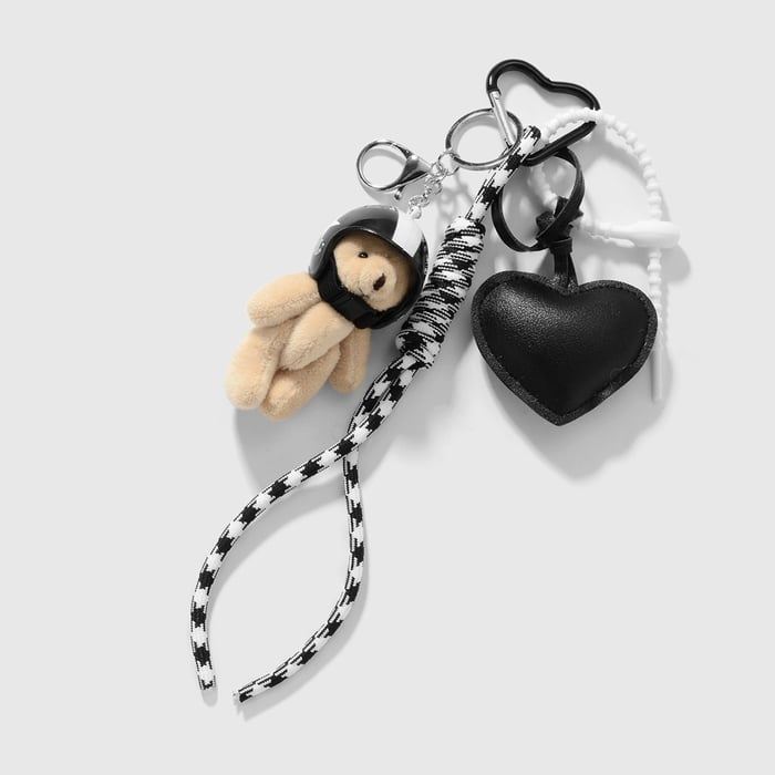 Cute Heart Bag Charms h5Picture5