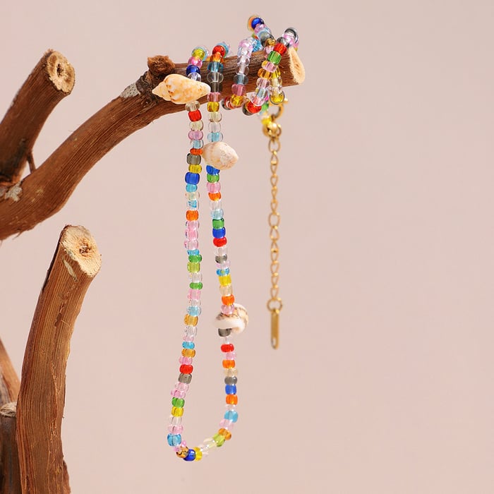 Jelly Colored Beach Vacation Series Acrylic Women's Necklaces h5Picture5