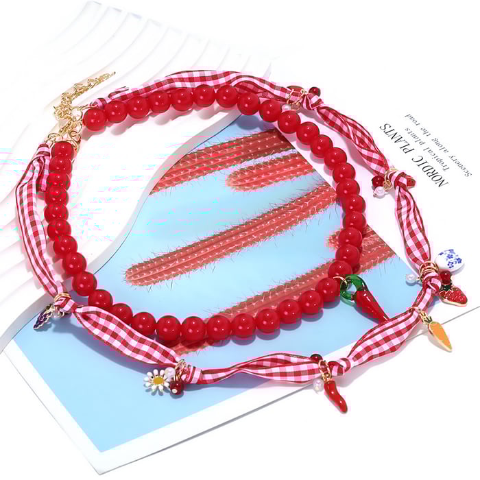 Cute Fruit Resin Layered Necklaces h5Picture4