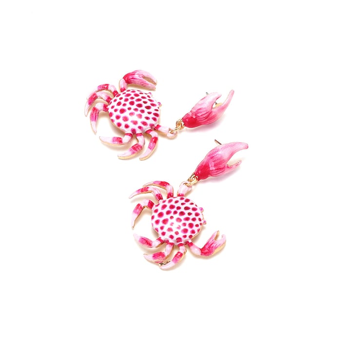 Vacation Alloy Crab Drop Earrings h5Picture4