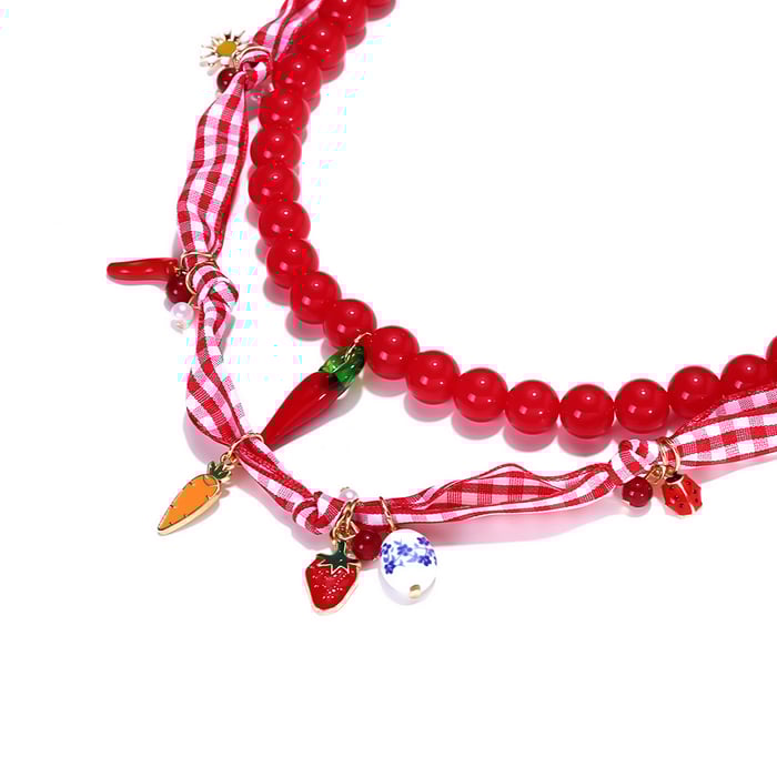 Cute Fruit Resin Layered Necklaces h5Picture3
