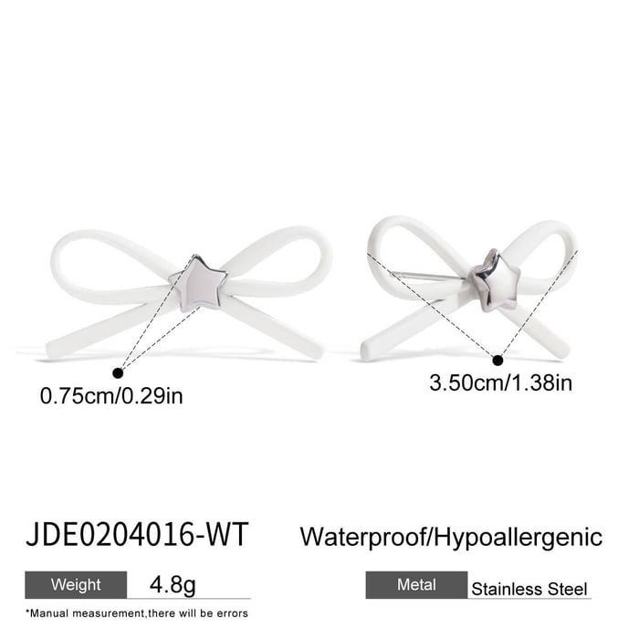Sweet Bow Knot Stud Earrings