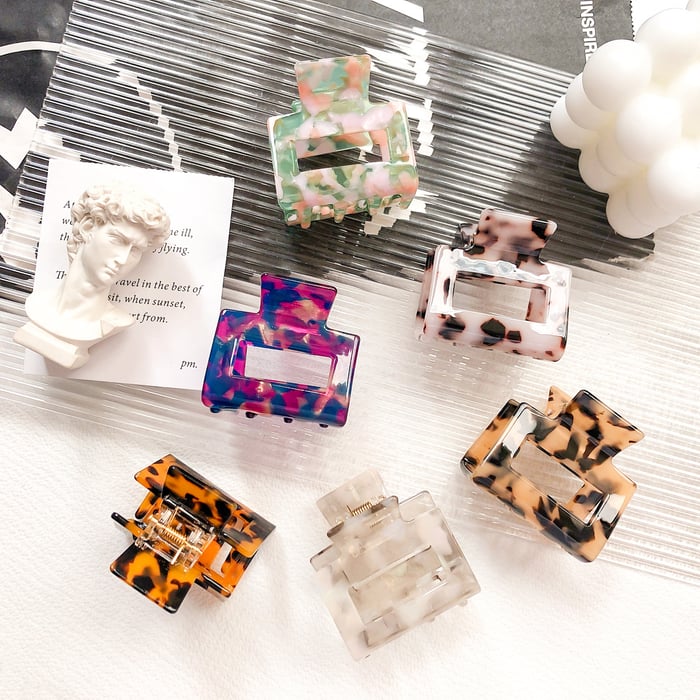 Simple Series Elegant Colorful Acetate Women's Hair Claws Picture3
