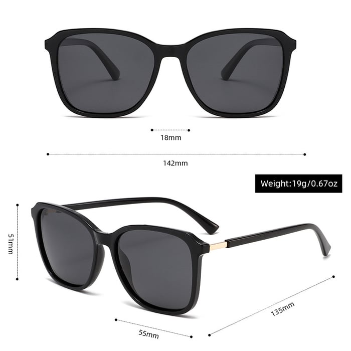 1 Paar Simple Series Elegante Damen-Sonnenbrille mit Leopardenmuster h5Bild5