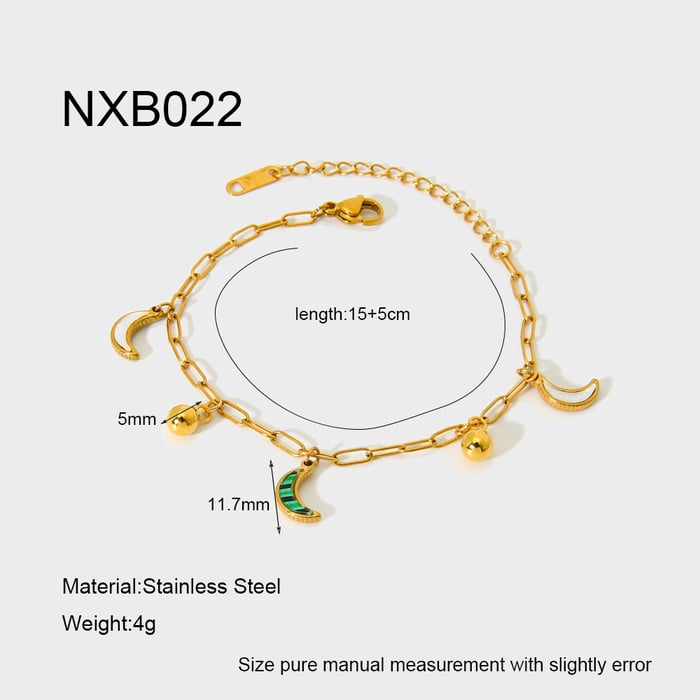 Classic Series Moon DIY Pendant Women's Bracelets