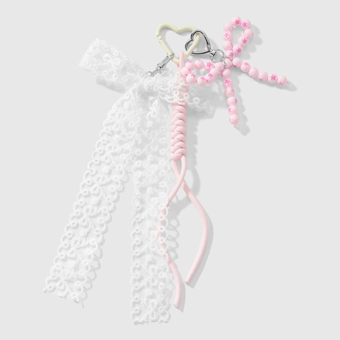 Süße Taschenanhänger aus Legierung mit Schleife und Knoten