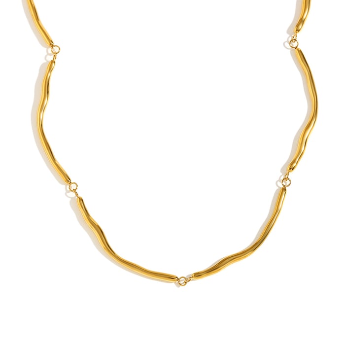 Simple Series Einfache Edelstahl Damen Kettenhalsketten
