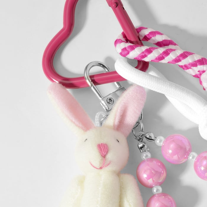 Cute Plush Animal Alloy Bag Charms Picture5