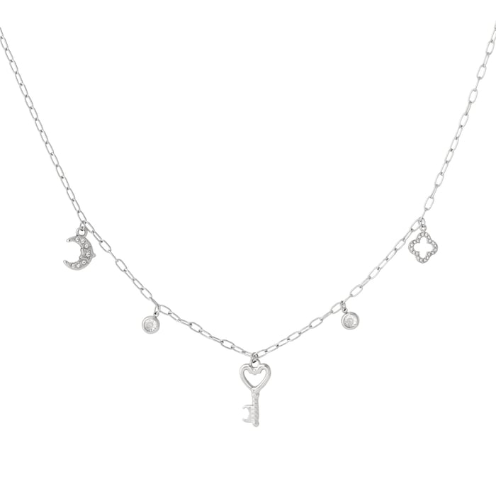 Designable Heart Locker Stainless Steel Gold Color Women's Pendant Necklaces