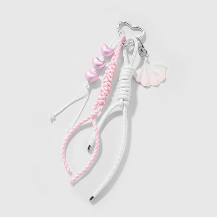 Simple Heart Alloy Bag Charms Picture6