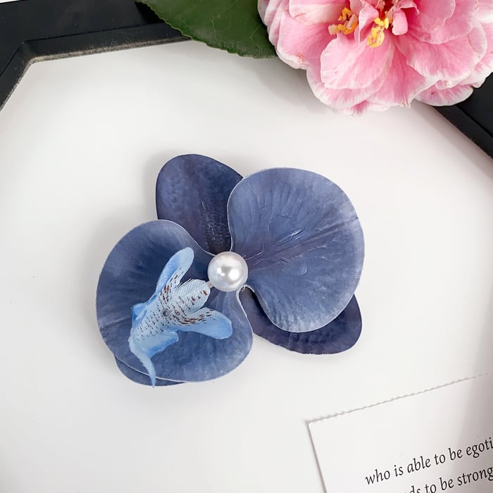 Romantic Series Sweet Flower Fabric Women's Hair Claws Picture2