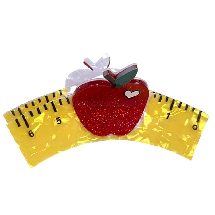 1 Stück süße Apfel-Haarklammern aus Acryl für Damen h5Bild4