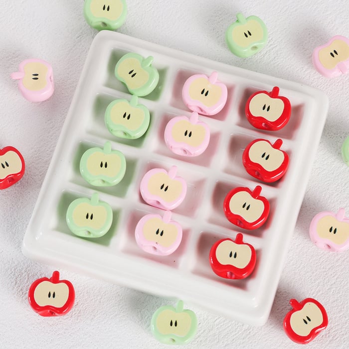 1 Piece Acrylic Apple DIY Jewelry Bead Picture2