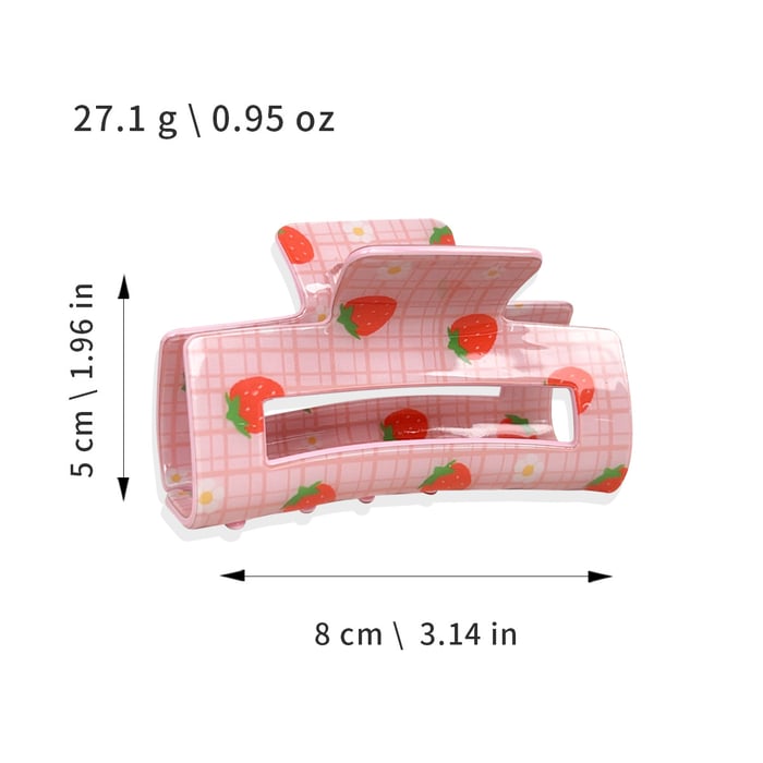 Fruit Series All - over - printed Acrylic Hair Claws h5Picture5