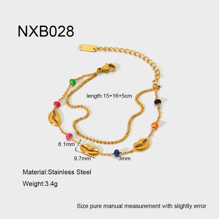 Fashionable Colorful Conch Stainless Steel Women's Bracelets