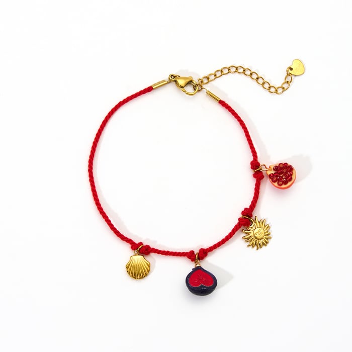 1 Paar Fußkettchen aus natürlichem Pflanzenstahl in Goldfarbe der Romantic Series