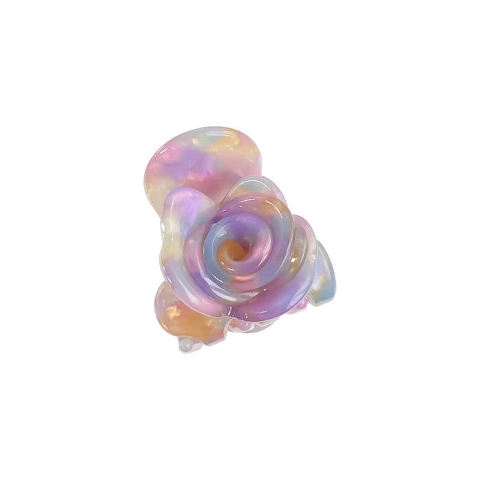 1 Piece Three-dimensional Rose Multi Color Acrylic Women‘s Hair Claw Picture3