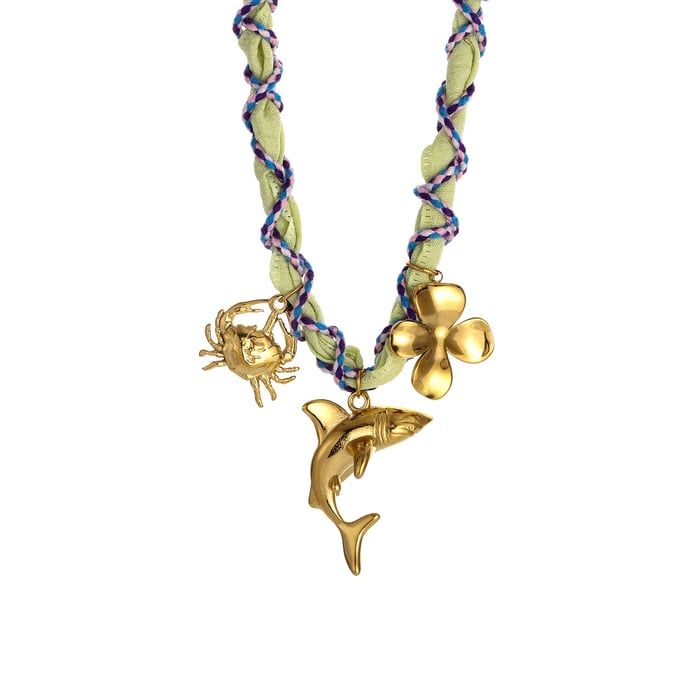 1 Pair Romantic Series Daily Turtle Stainless Steel   Gold Color  Women's Pendant Necklaces h5Picture6