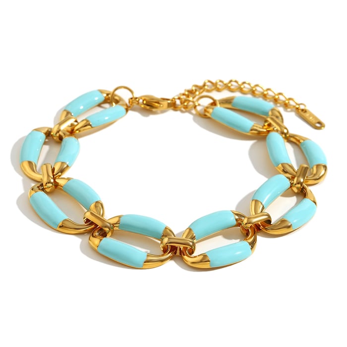 Einfache Serie Süße Einfarbig Edelstahl Damen Kette Halsketten h5Bild4