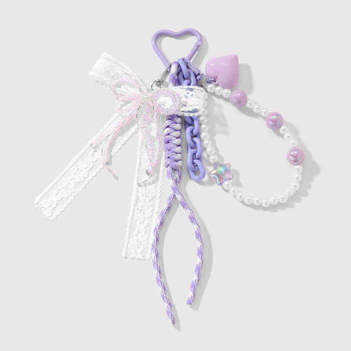Süße Schleife Knoten Acryl Tasche Charms