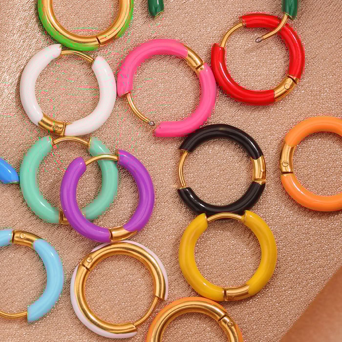 1 Piece Chrome DIY Solid Color Stainless Steel Jewelry Closures h5Picture2