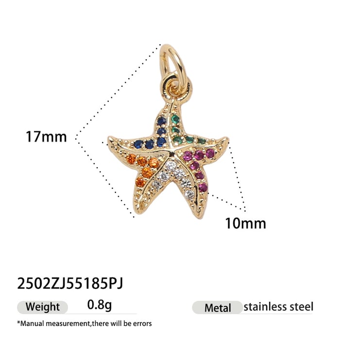 1 Piece Oceanic Stainless Steel Gold Color Pendant h5Picture5