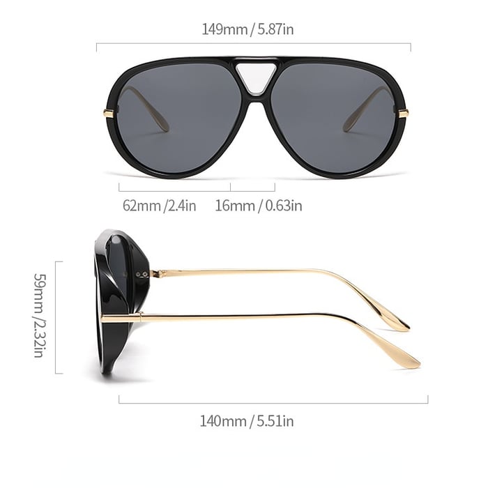 1 Pair Simple Series Casual Solid Color Women's Sunglasses h5Picture6