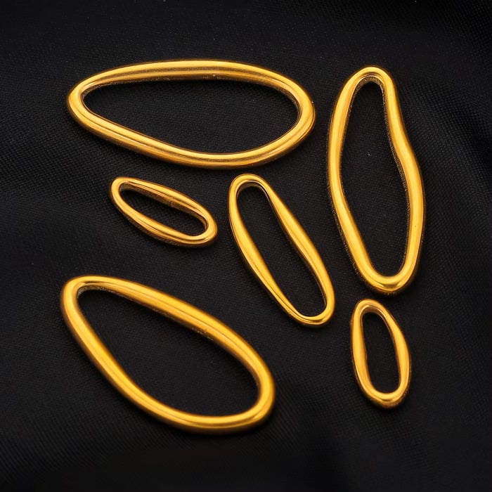 1 Piece Irregular DIY  Stainless Steel Jewelry Charms h5Picture3