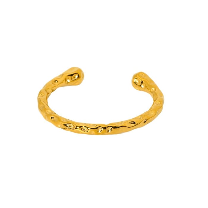 Light luxury Fashionable Gold Colored Stainless Steel Women's Bracelet h5Picture5