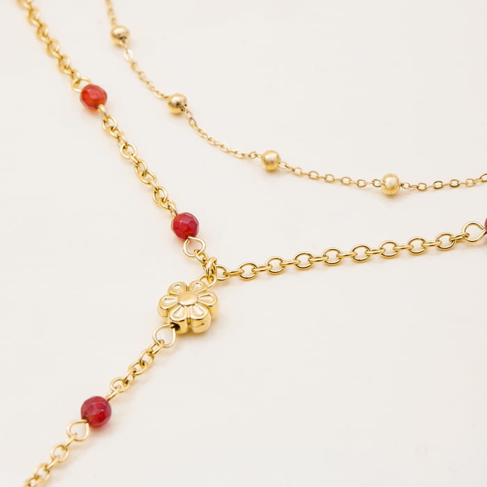1 Piece Sophisticated Heart Stainless Steel Gold Color Women's Layered Necklaces h5Picture8