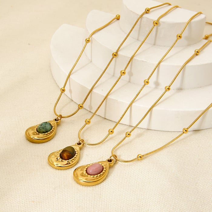 Classic Series Stainless Steel Women's Pendant Necklaces h5Picture3