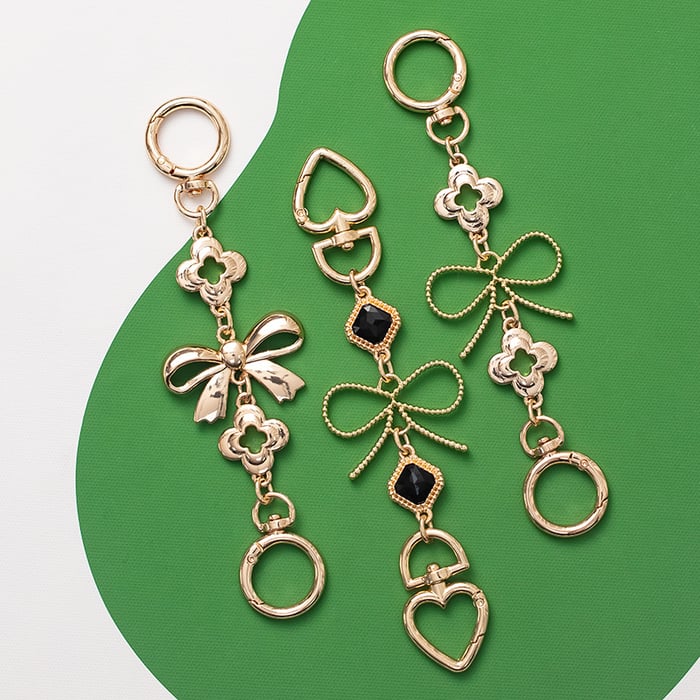 1 Piece Exquisite Series Bowknot Gold Color Aluminum Extension Bag Strap h5Picture4