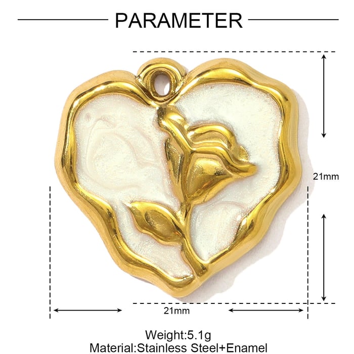 1 Piece Retro Moon Stainless Steel Gold Color Women's Pendants h5Picture2