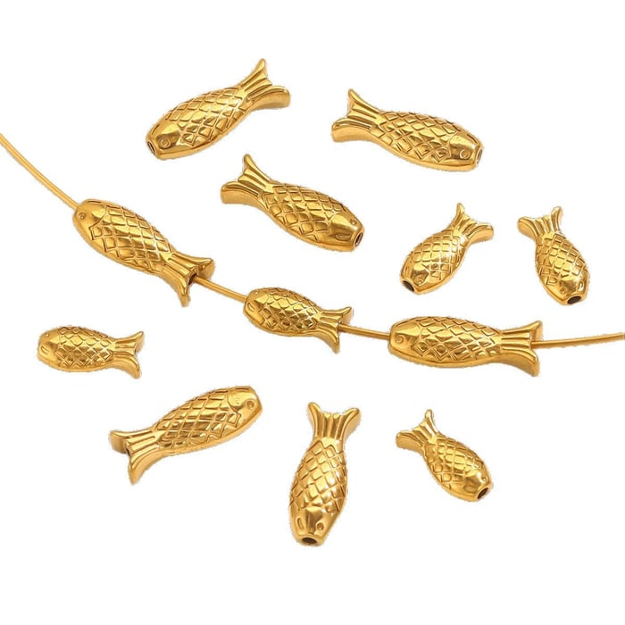 1 Piece DIY Fish Stainless Steel Women's Pendants h5Picture4