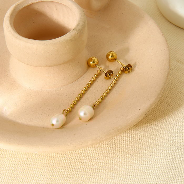 Elegant Turtle Stainless Steel  Gold Color Women's Stud Earrings h5Picture3