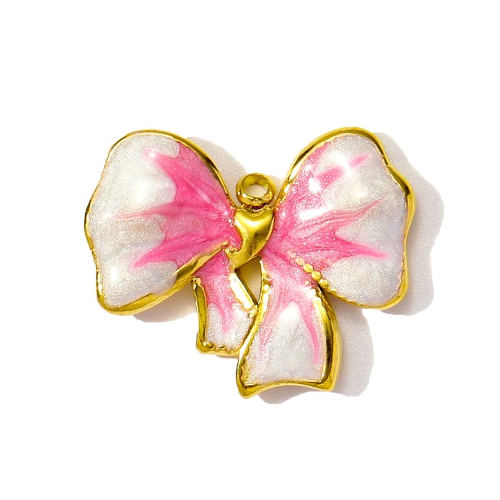 1 Piece Romantic Series DIY Cherry Stainless Steel Gold Color Women's Pendants