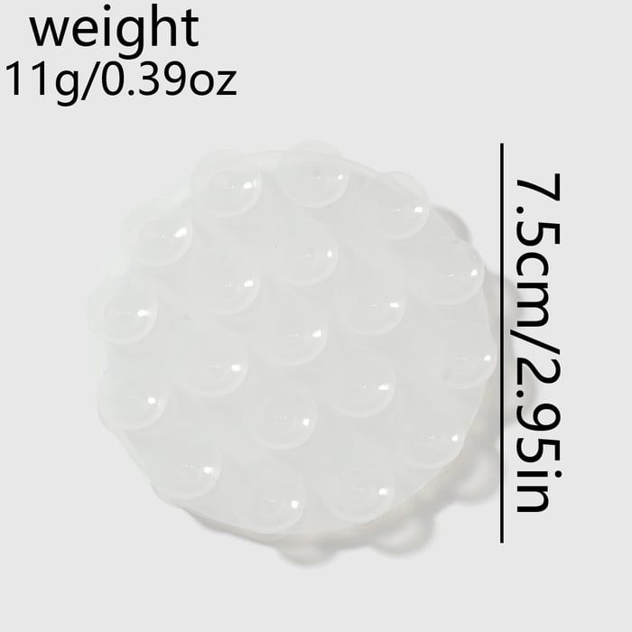 1 Piece Dual-Sided Silicone DIY Self-Adhesive Non-Slip Suction Cup for Phones h5Picture2