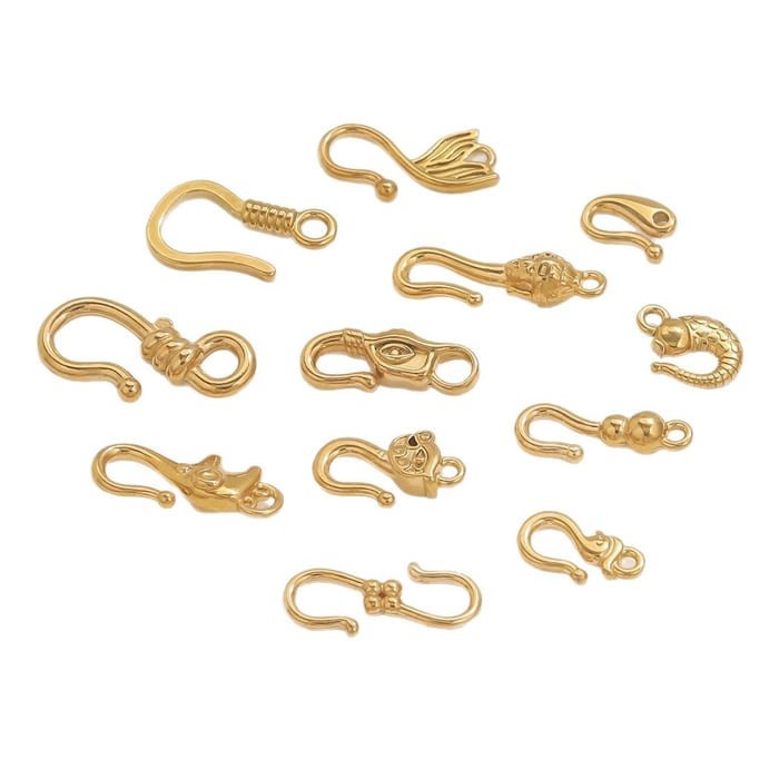 1 Piece Designable DIY Animal Stainless Steel Jewelry Closures h5Picture5
