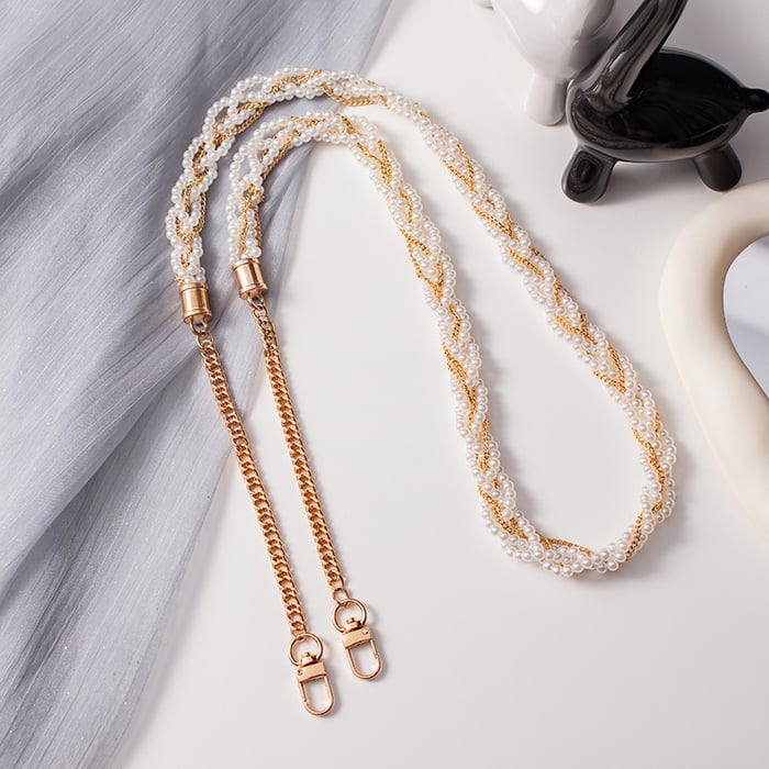 1 Piece Elegant Series Beads Aluminum Extension Chain Phone Strap Picture2