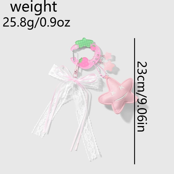 1 Piece Sweet Bow Knot Bag Charms h5Picture2