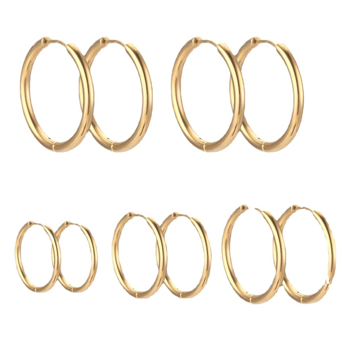 1 Piece Simple DIY Hoop Stainless Steel Jewelry Closures h5Picture4