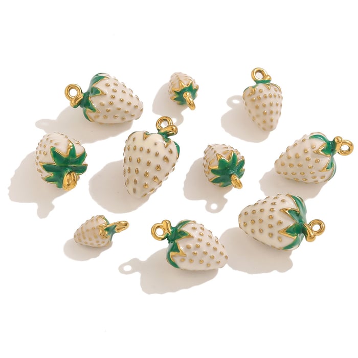 1 Piece DIY Strawberry Stainless Steel Women's Pendants h5Picture5