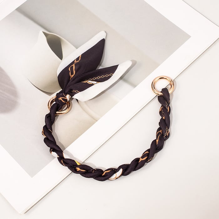 1 Piece Stylish Series Sennit Scarves Gold Color Aluminum Phone Strap