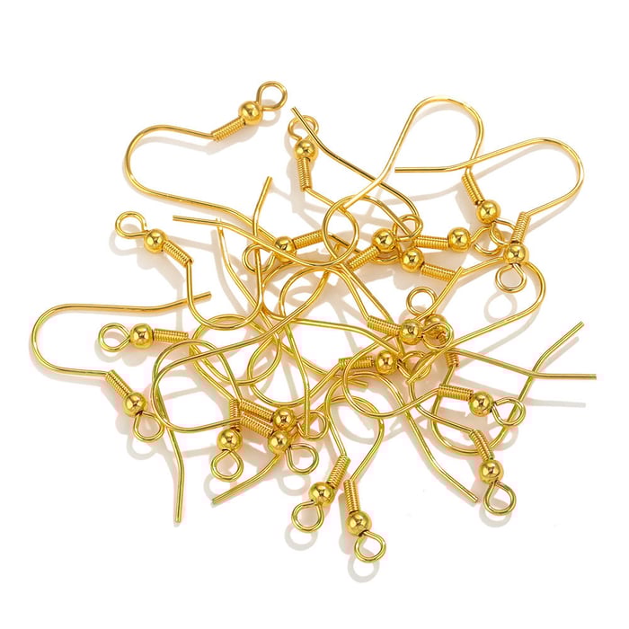 1 Piece Ear Hook Daily Solid Color Stainless Steel Jewelry Charms h5Picture5